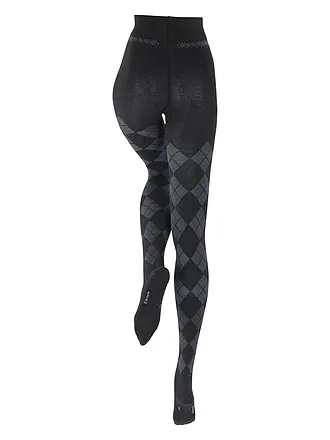 BURLINGTON | Collant tricoté ELEGANT ESSENCE anthra. mel | grau